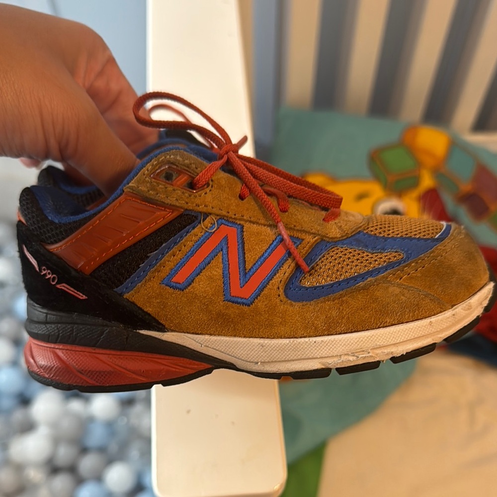 New Balance Kids' Blue and Brown Sneakers - Picture 3 of 7